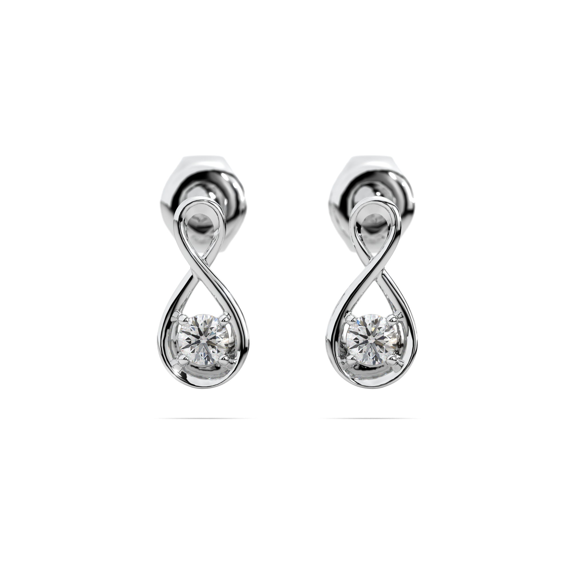 Anaximander Infinity Diamond Earrings