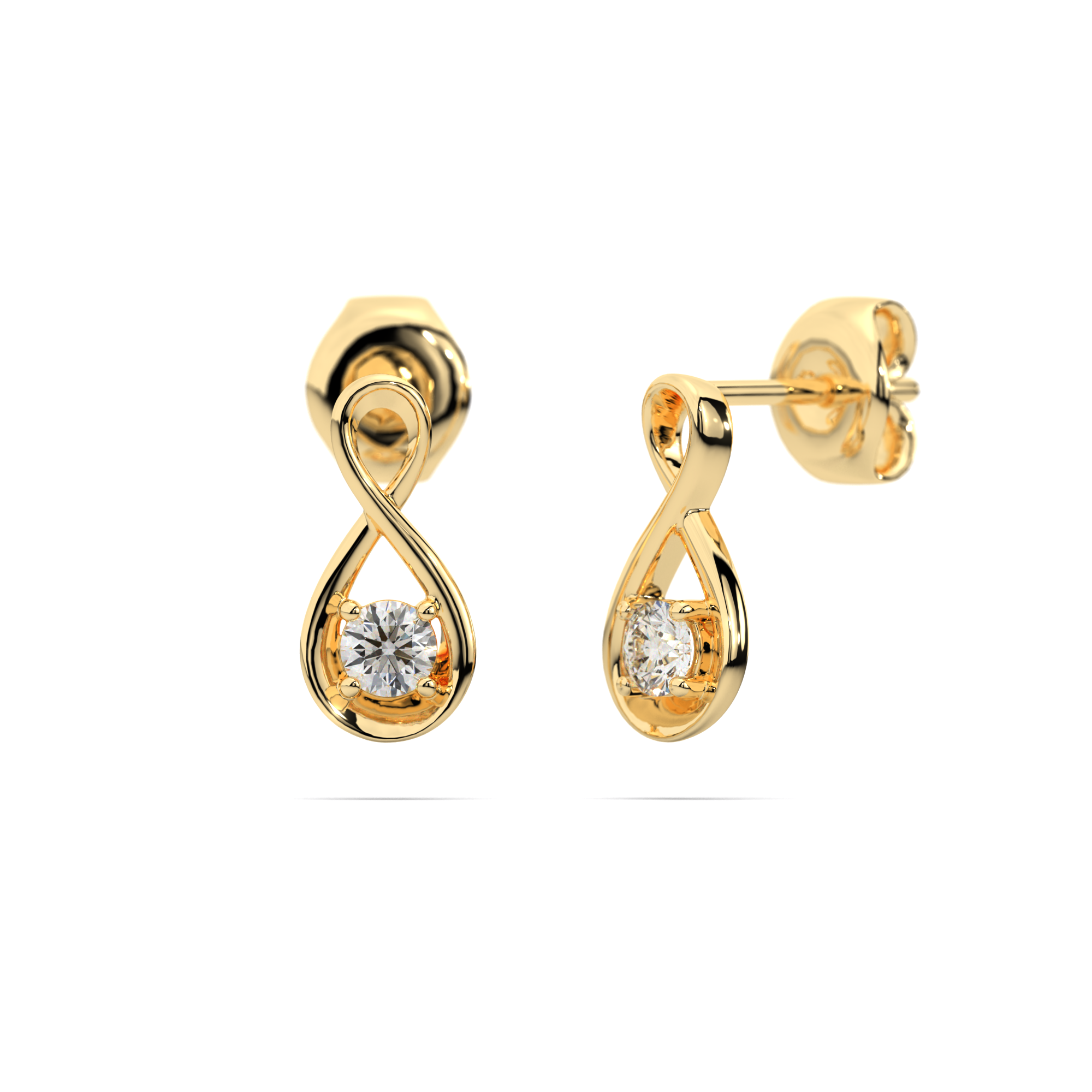 Anaximander Infinity Diamond Earrings