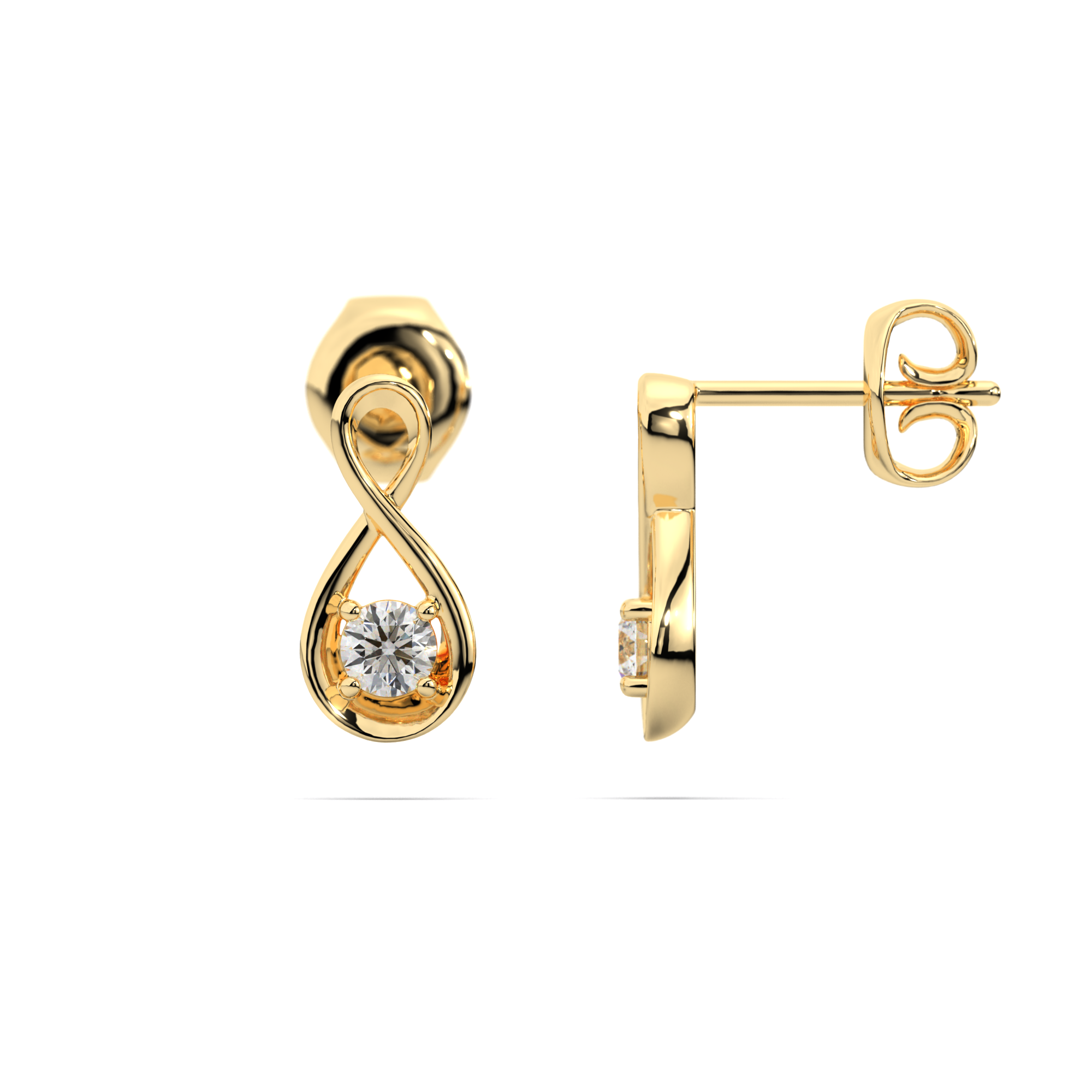 Anaximander Infinity Diamond Earrings