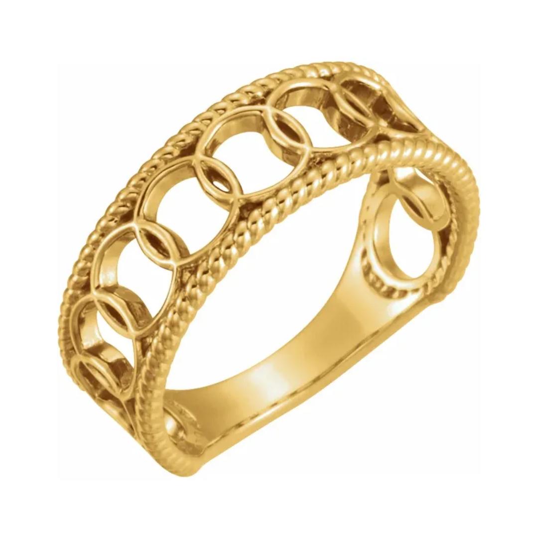 Olympic Rope Gold Ring