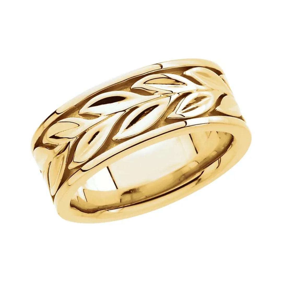 Laurel Wreath Ring in 18K Yellow Gold