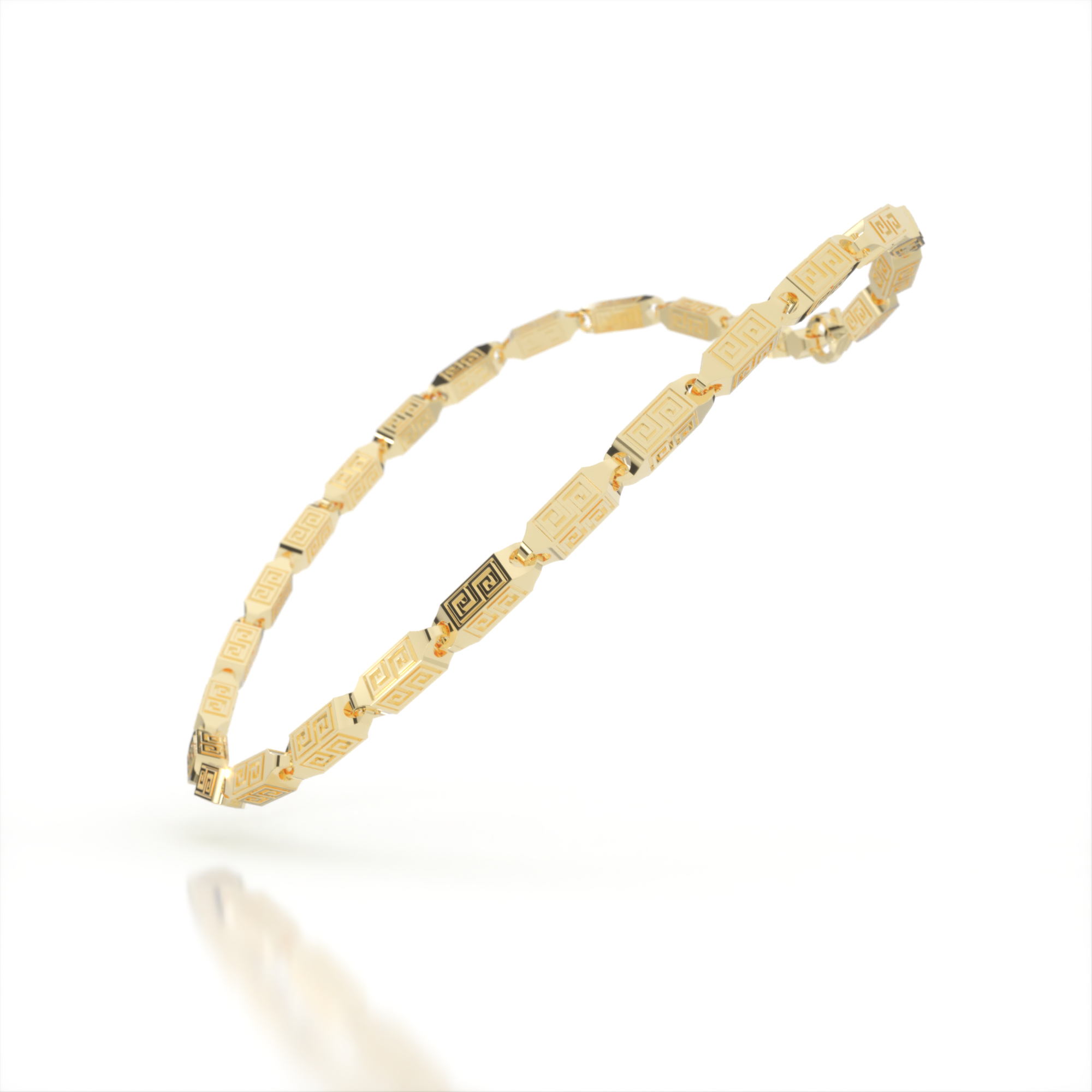 Acropolis Golden Chains Link Necklace