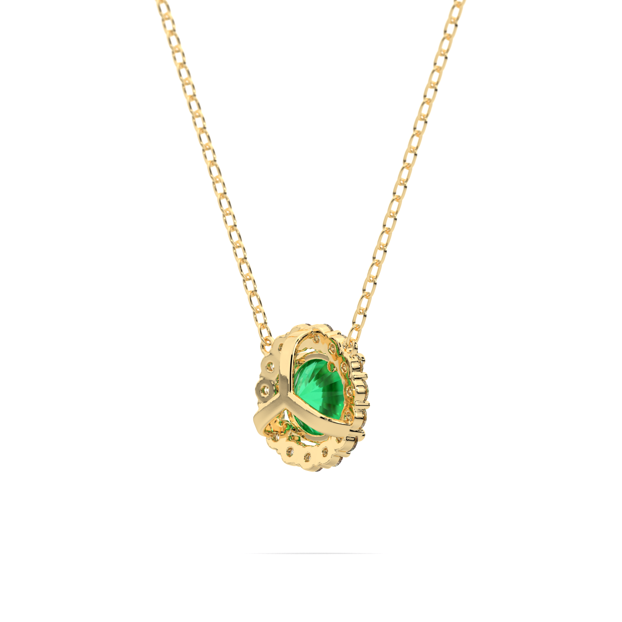 Emerald Heart of Gaia Necklace