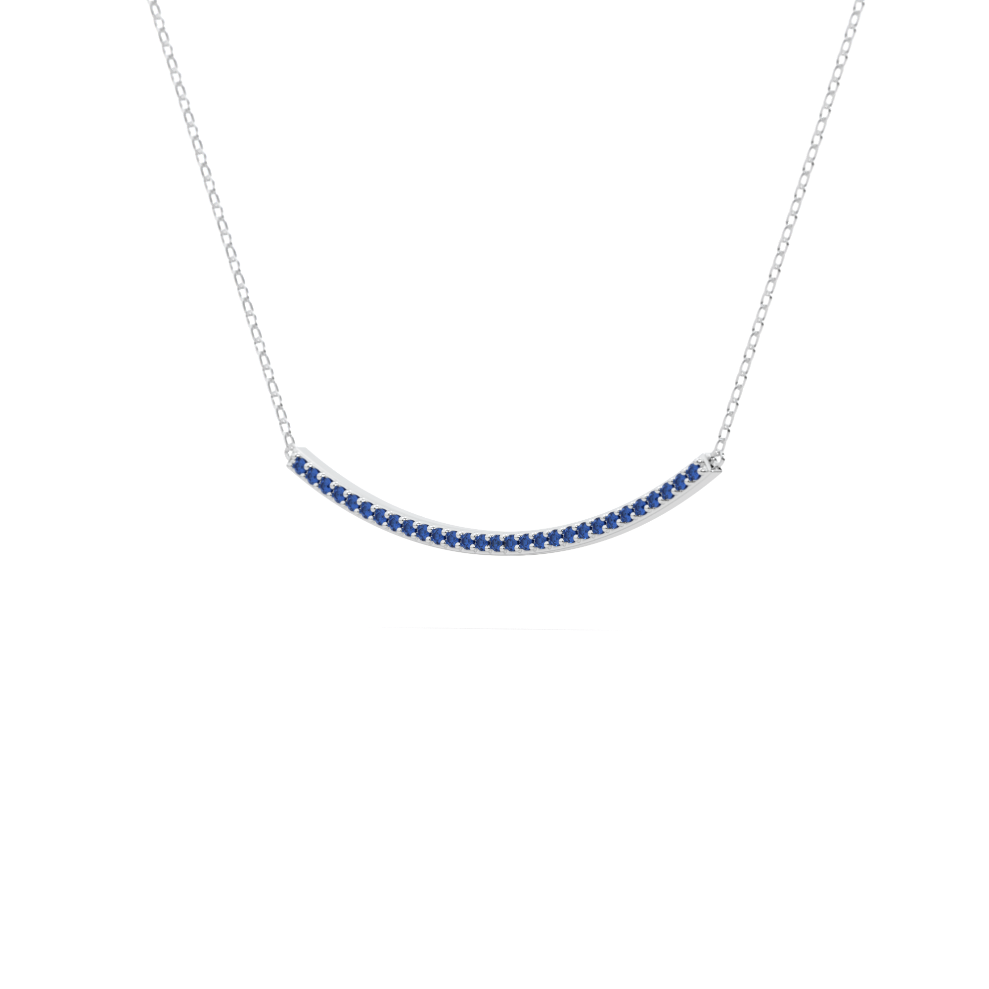 Aegean Horizon Sapphire Bar Necklace