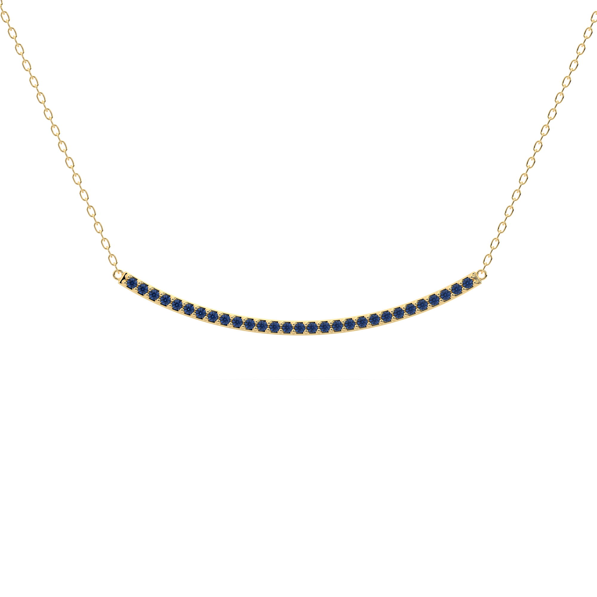 Aegean Horizon Sapphire Bar Necklace