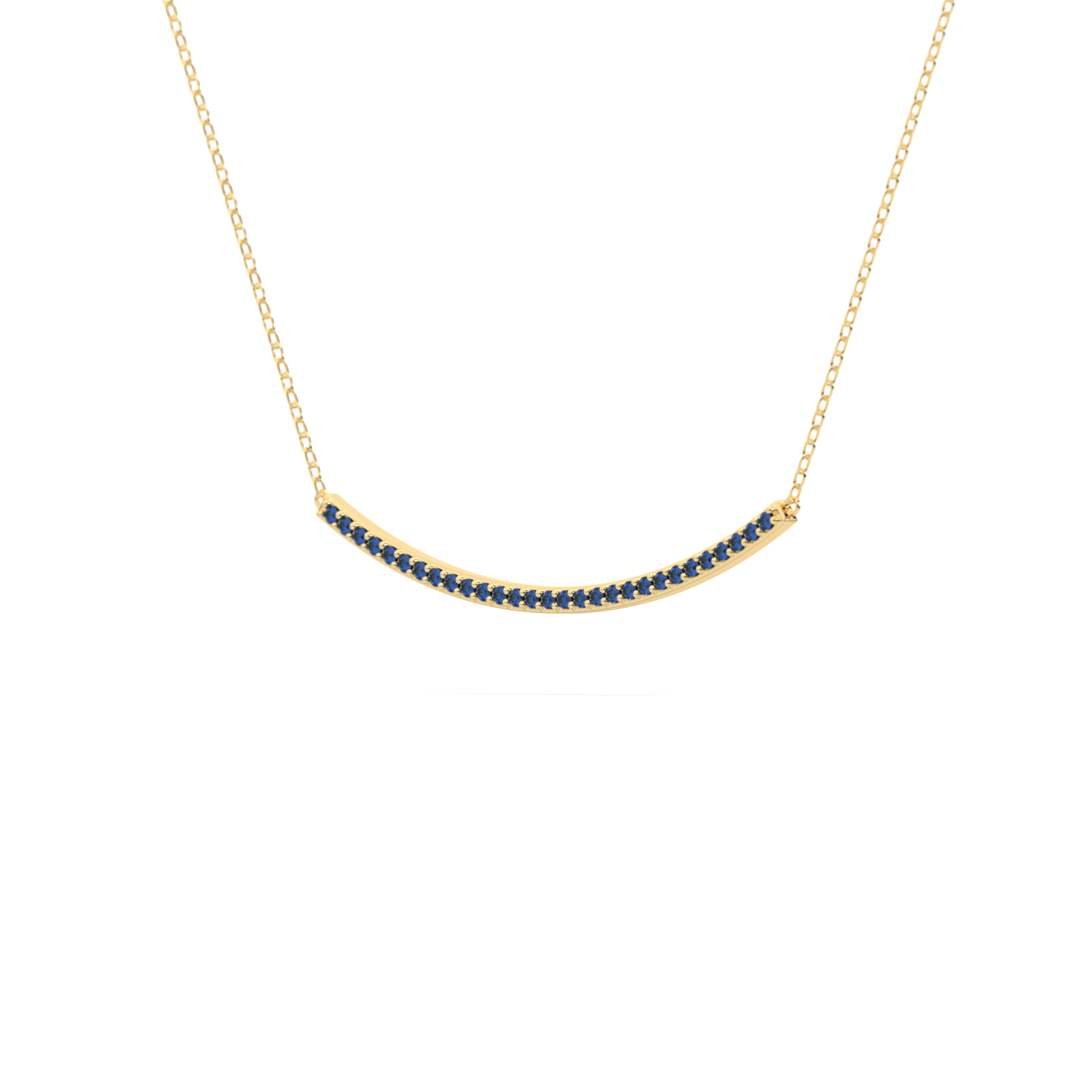 Aegean Horizon Sapphire Bar Necklace