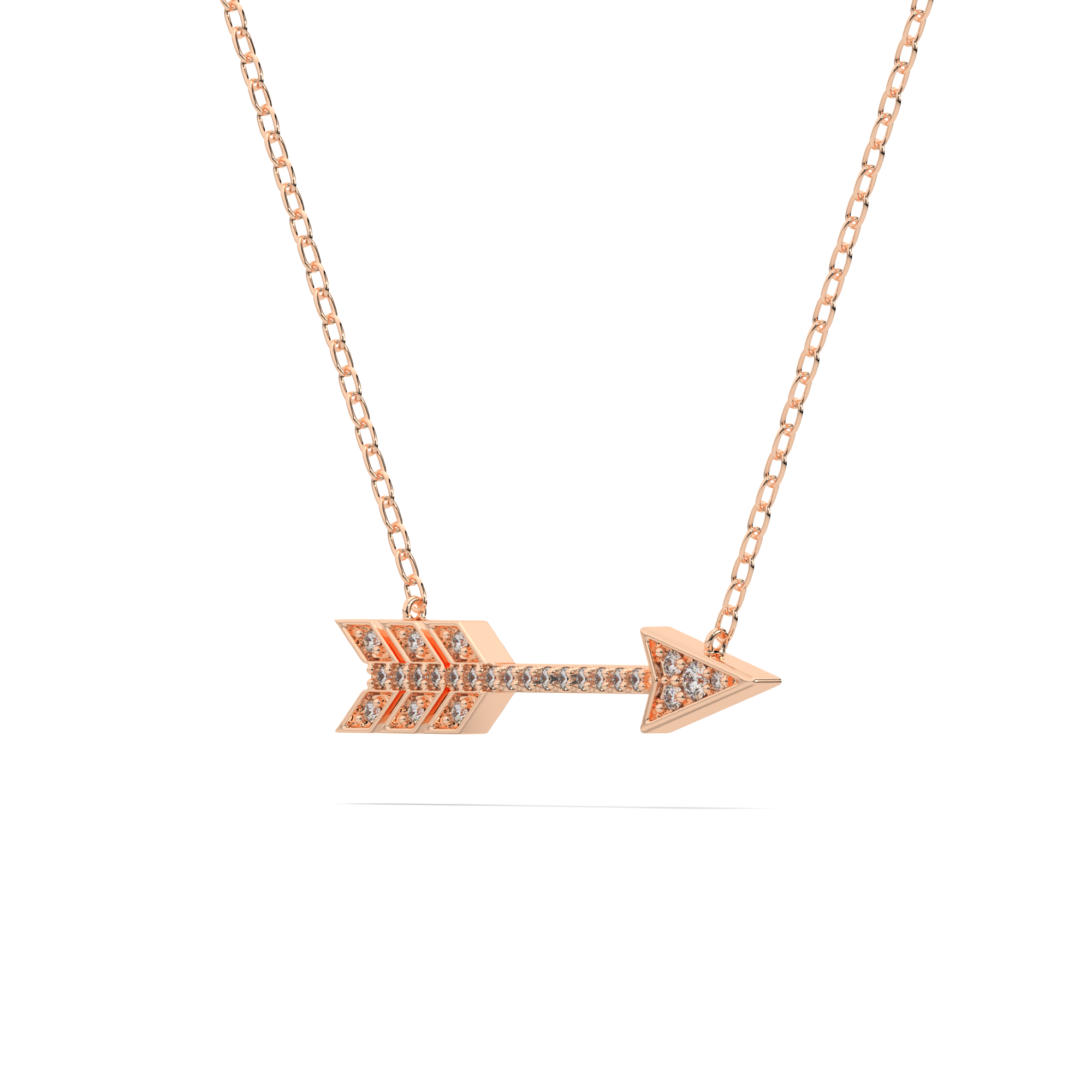 Eros Bow and Arrow Diamond Necklace