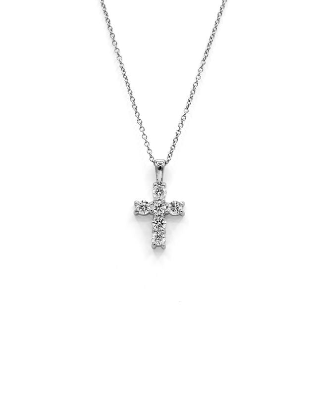 Sanctity Glimmer Diamond Cross Pendant