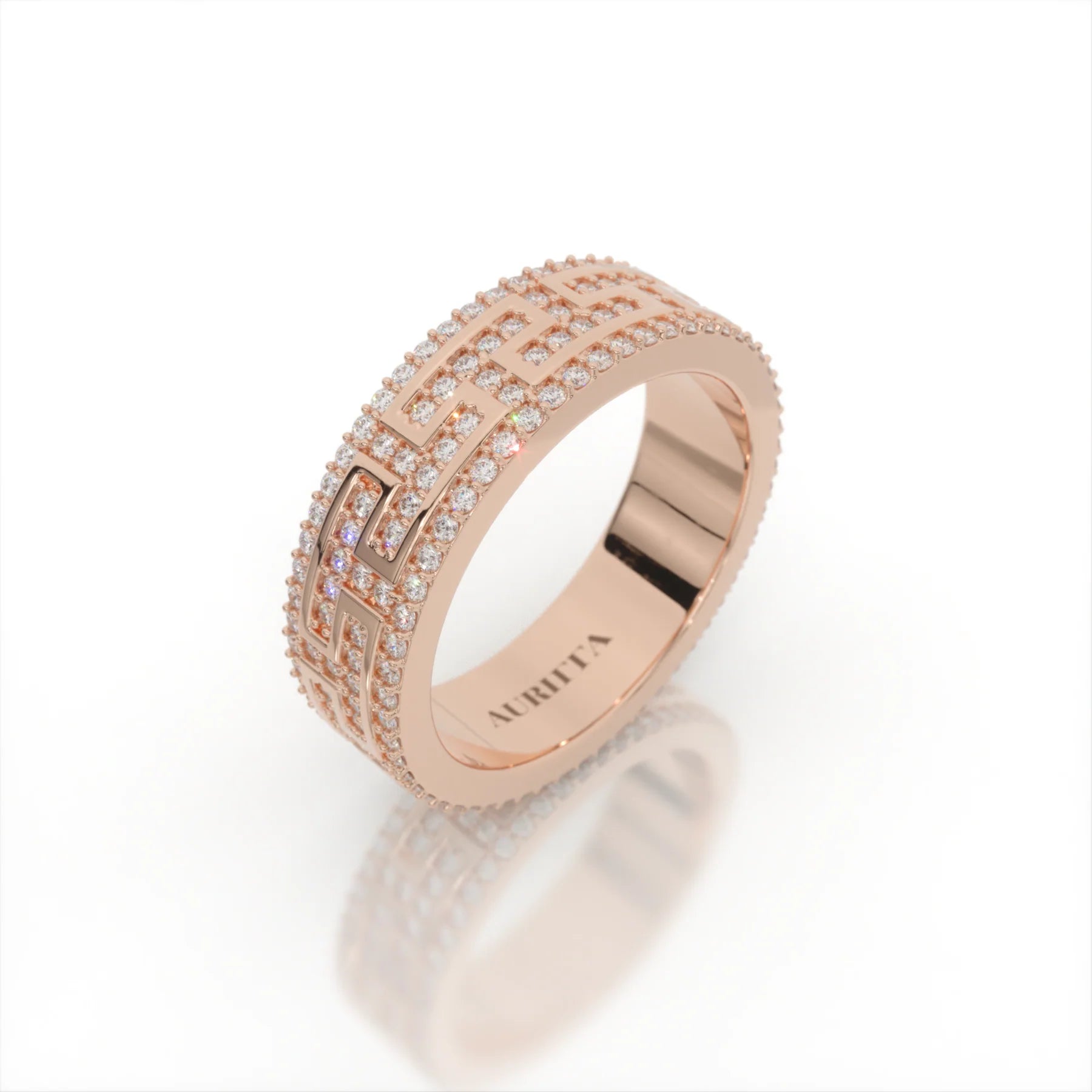 Daedalus Labyrinth Diamond Band