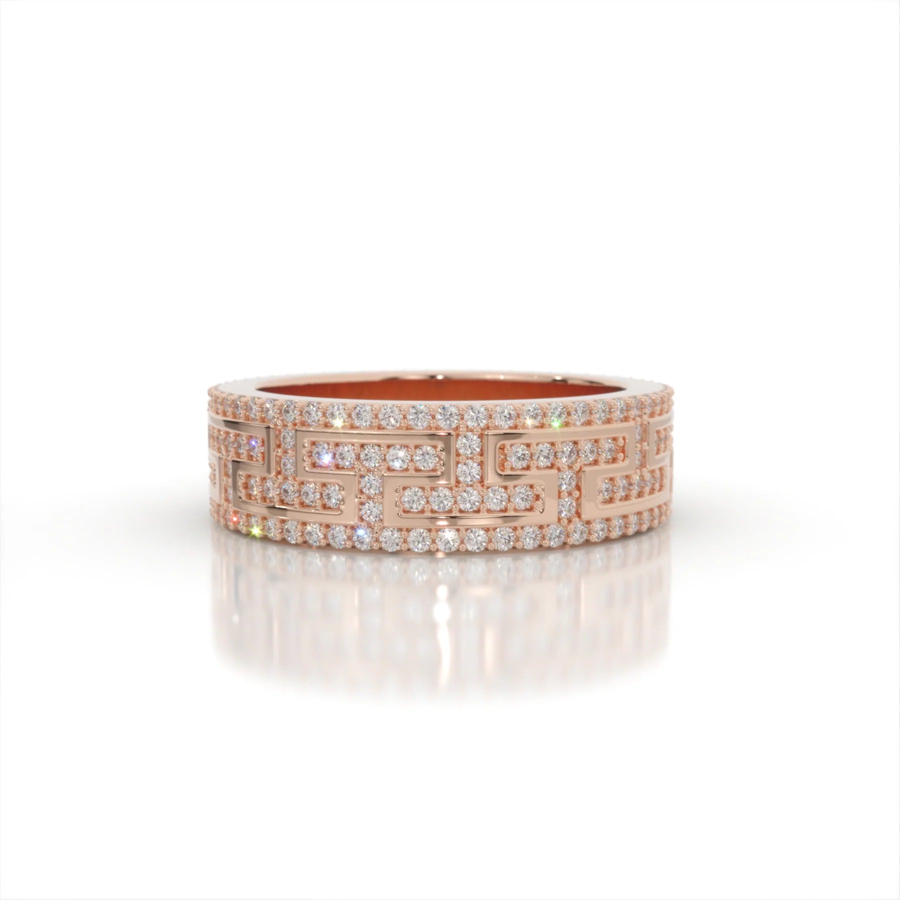 Daedalus Labyrinth Diamond Band