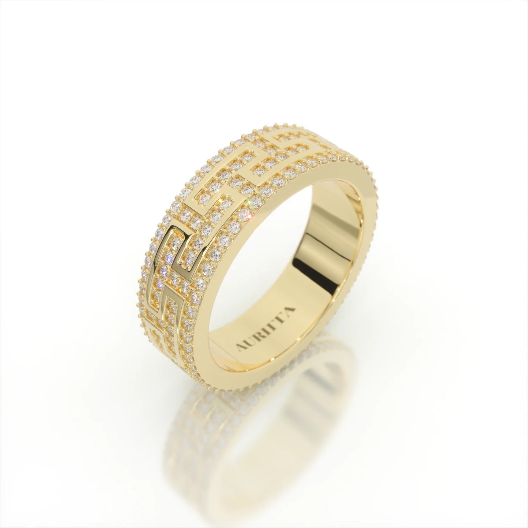 Daedalus Labyrinth Diamond Band