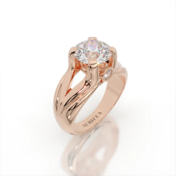 Aphrodite's Embrace Solitaire Ring