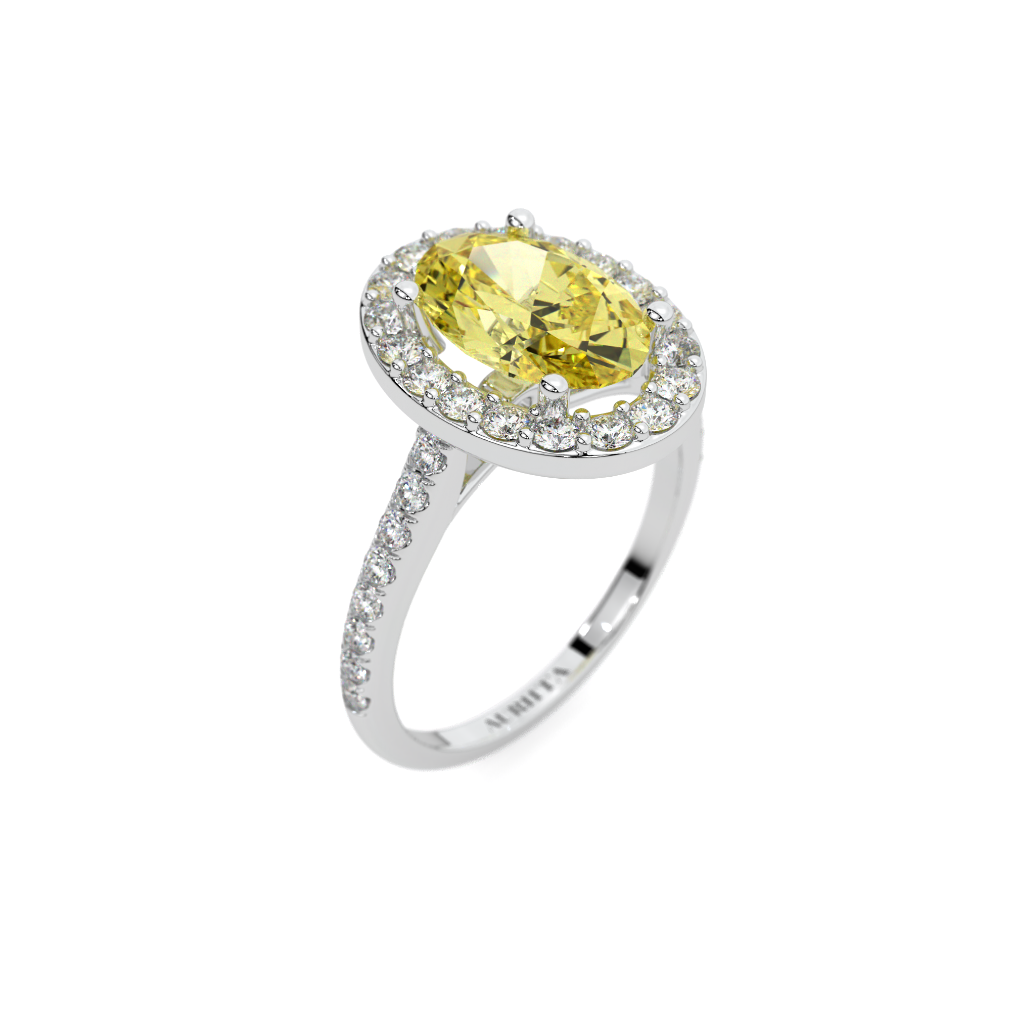 Theia's Golden Radiance Diamond Ring