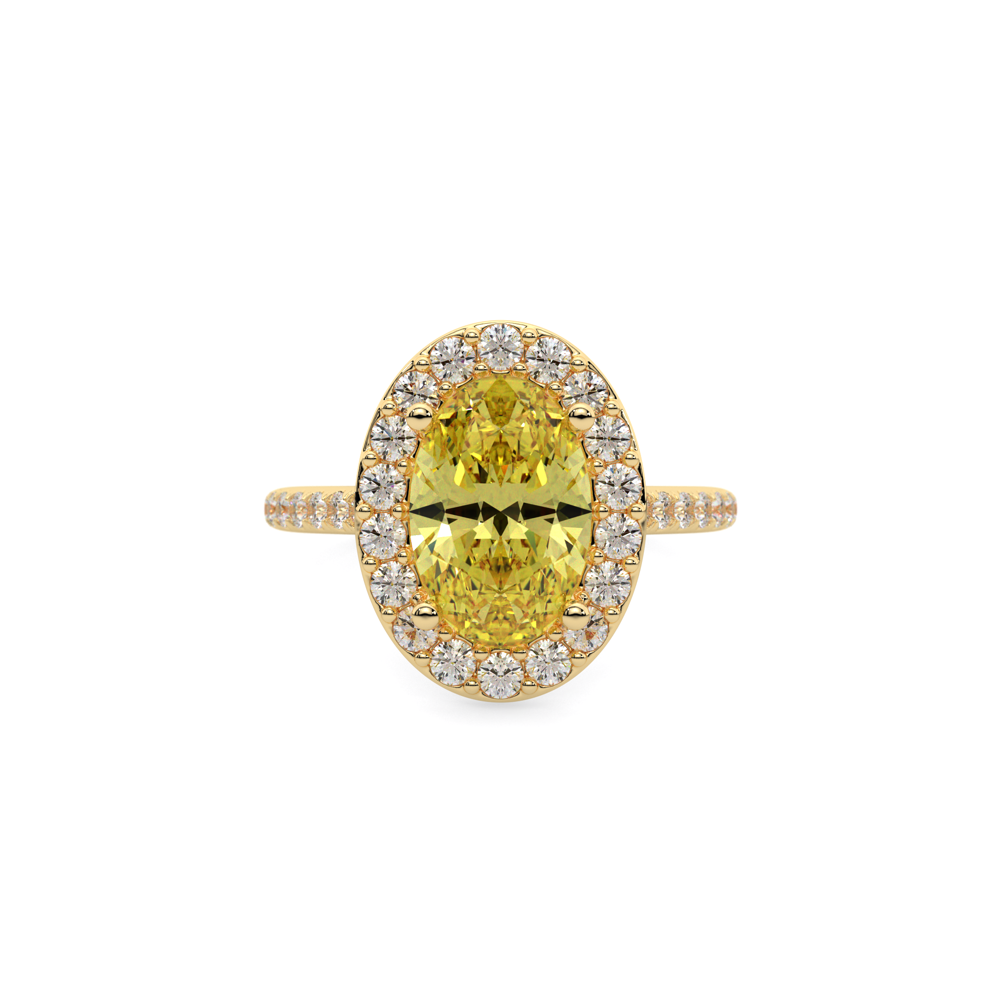 Theia's Golden Radiance Diamond Ring