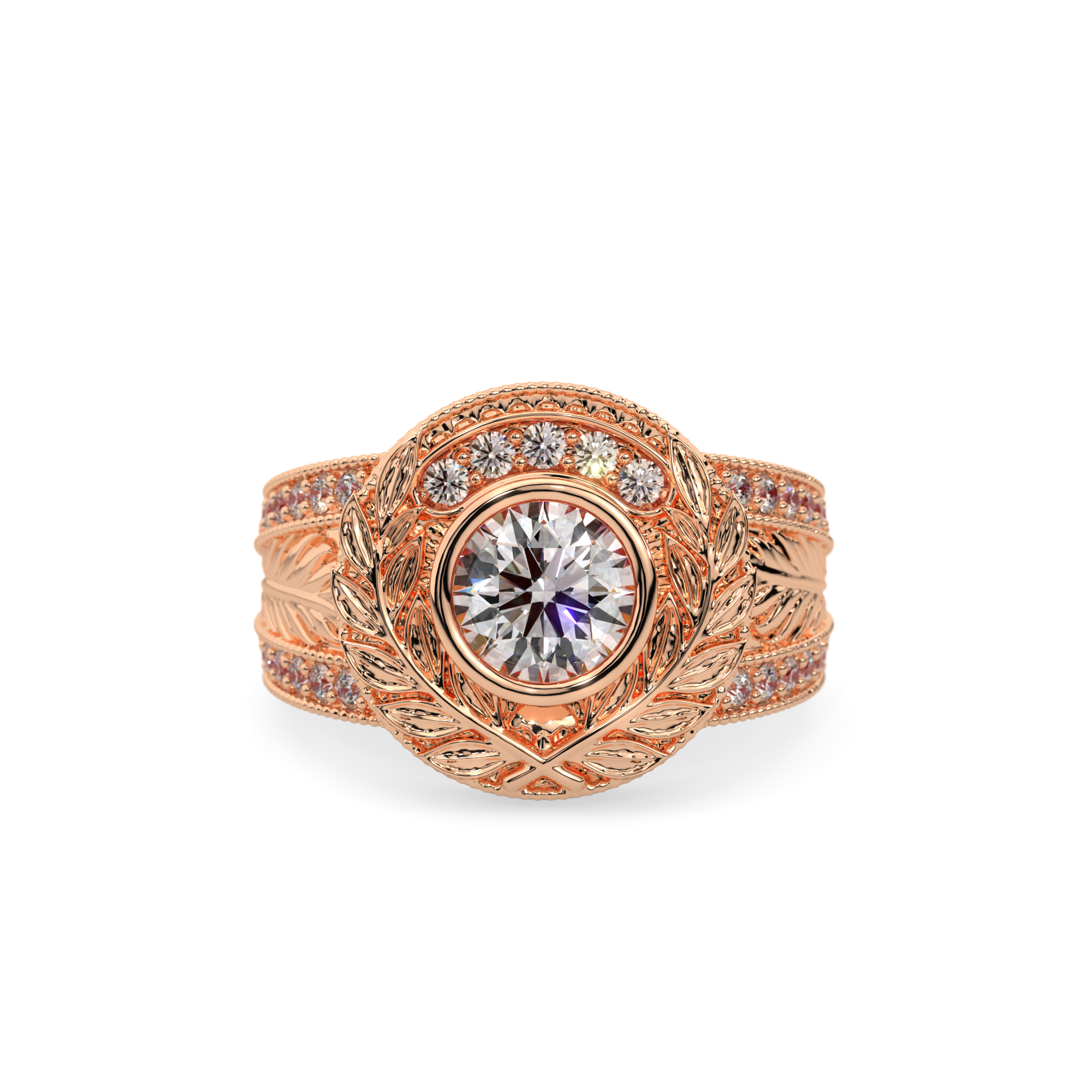 Caesar Line – Laurel Crest Ring