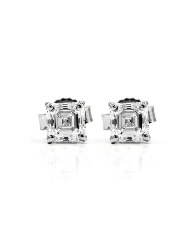 Nemesis Asscher Sovereign Stud Earrings